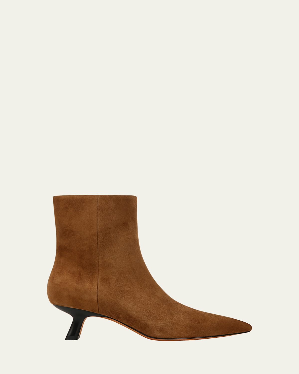 Vince Billy Suede Low Ankle Boots In Elm Wood Brown Suede