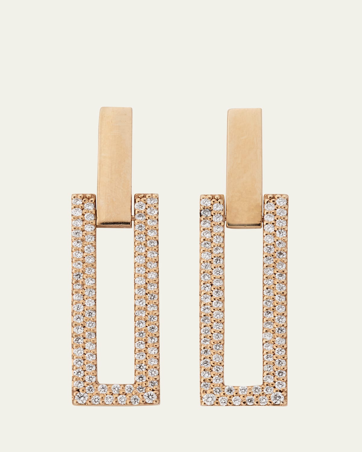 14K Yellow Gold Mini Flawless Diamond Huggie Earrings