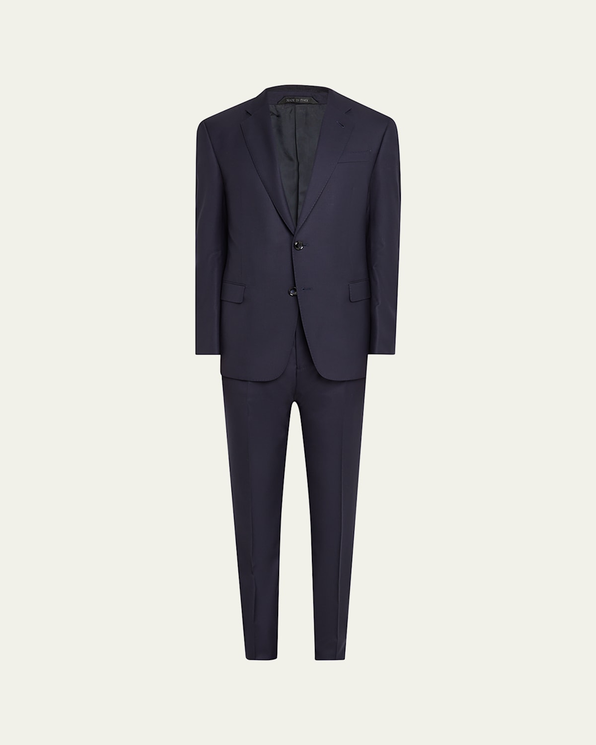 Men's Solid Wool Suit
