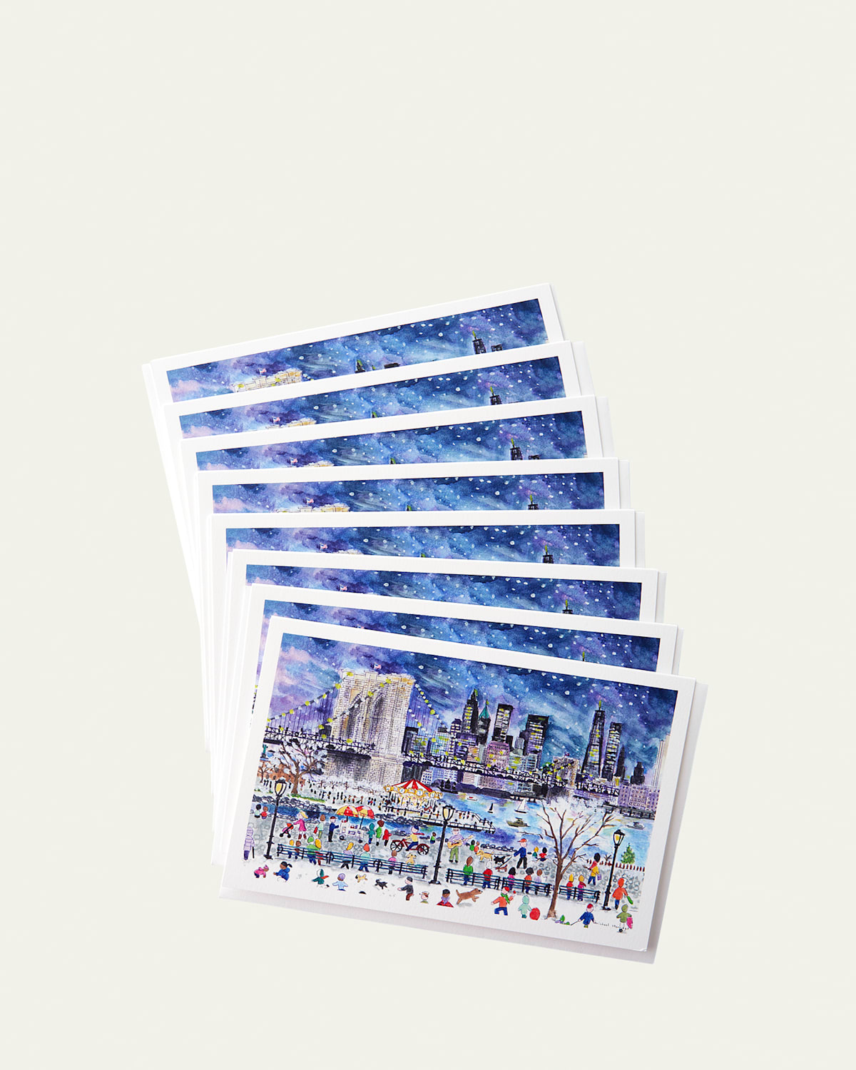 New York Skyline Boxed Cards, Set of 8