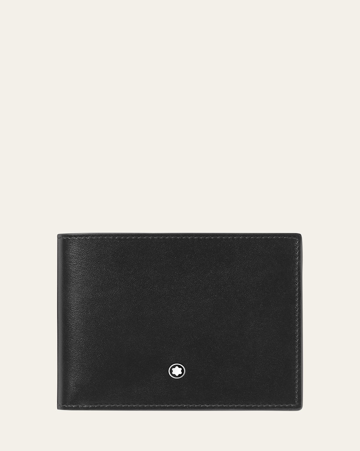 Montblanc Men's Meisterstuck Leather Bifold Wallet In Black