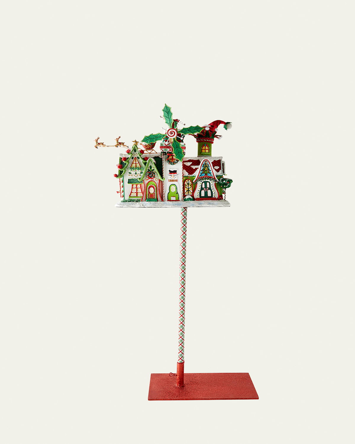 Whimsical Village Mailbox Christmas Decor