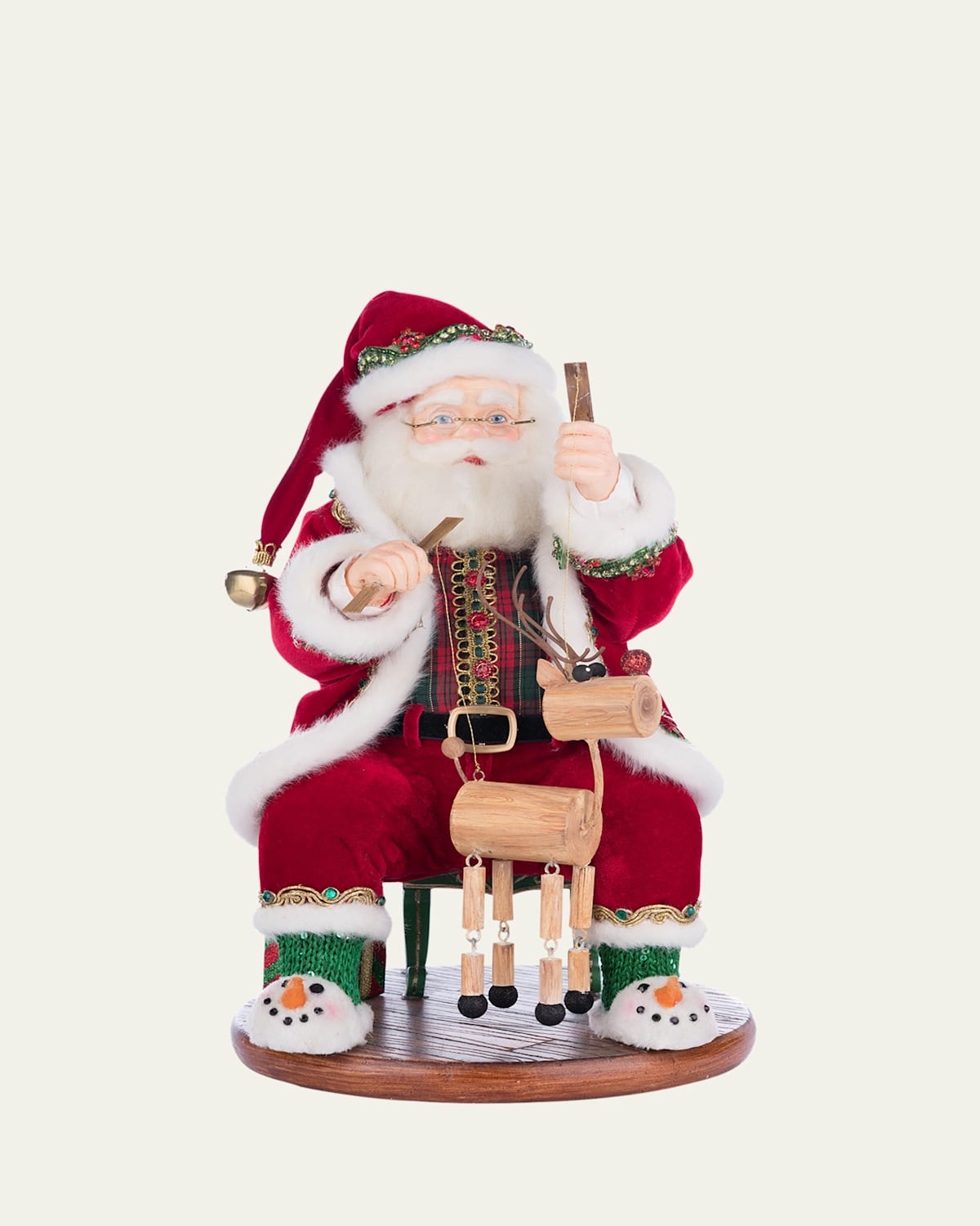 Holiday Magic Santa With Marionette Christmas Decor
