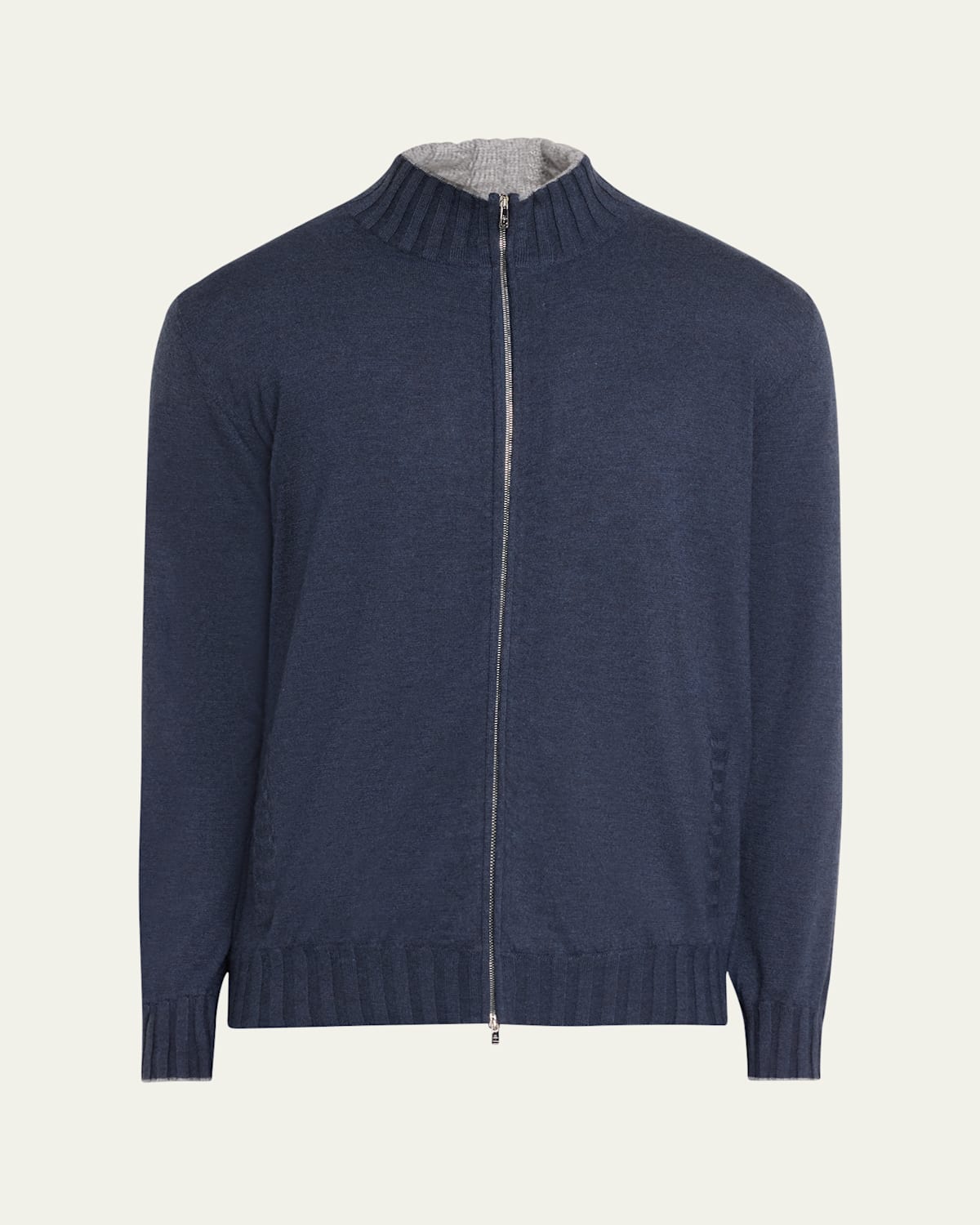Men's Fine Gauge Cashmere Bomber Jacket