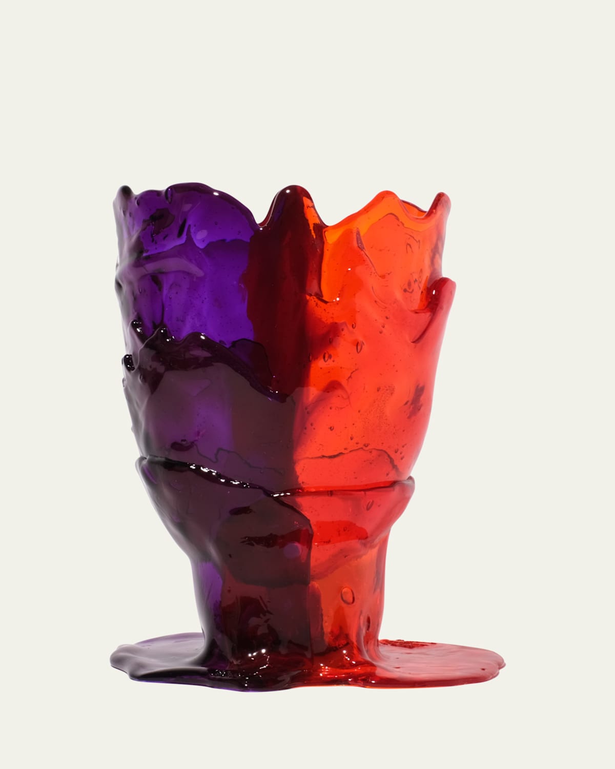 Corsi Twins C Medium Resin Vase, 10" Tall In 804-cl Oran Cl Purple