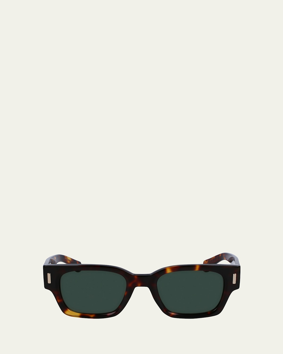 Men's Rivets Acetate Rectangle Sunglasses, 52mm