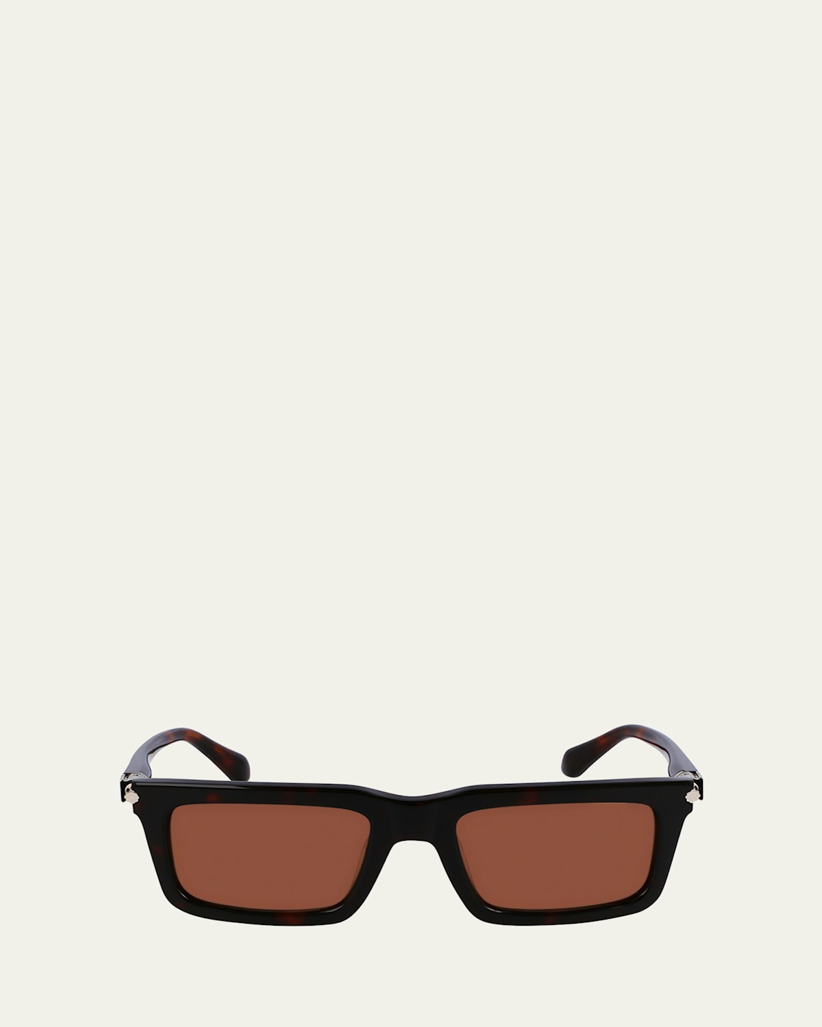 Men's Prisma Modified Acetate Rectangle Sunglasses, 53mm