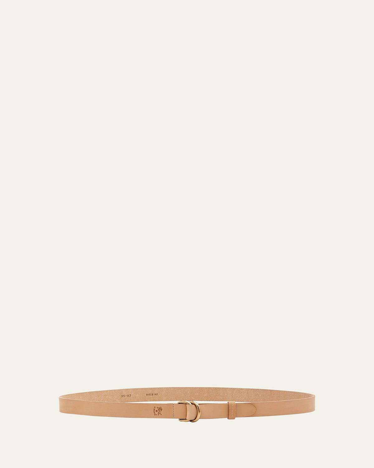 Il Bisonte Reversible Calf Leather Belt In Brown