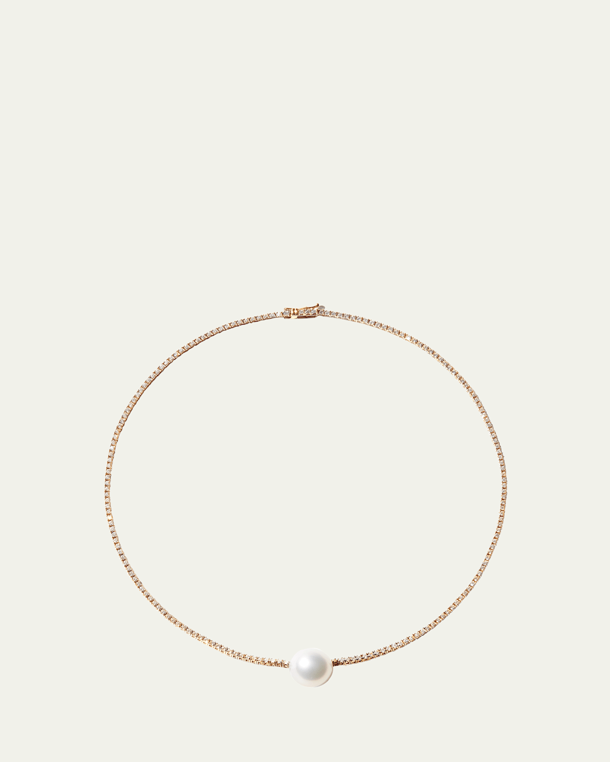 Mizuki 18K Yellow Gold Eve Necklace with 12mm South Sea Pearl, 15"L