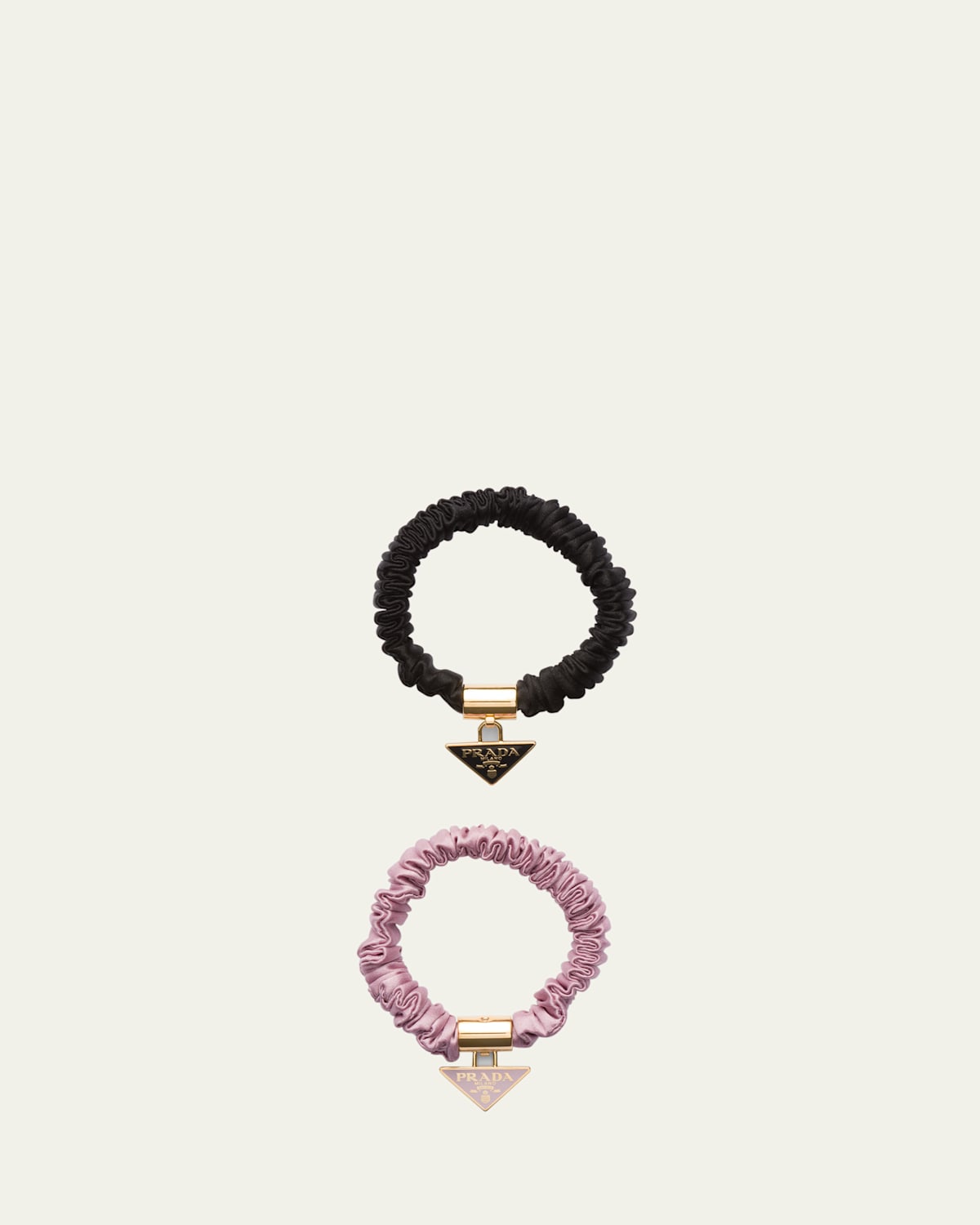 Prada Silk Scrunchies, Set of 2
