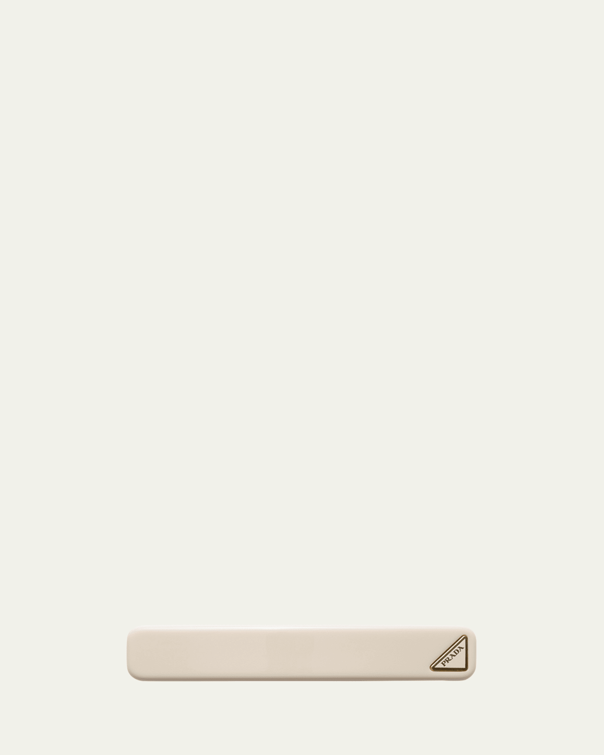 Prada Classic Plexiglass Barrette In Avorio