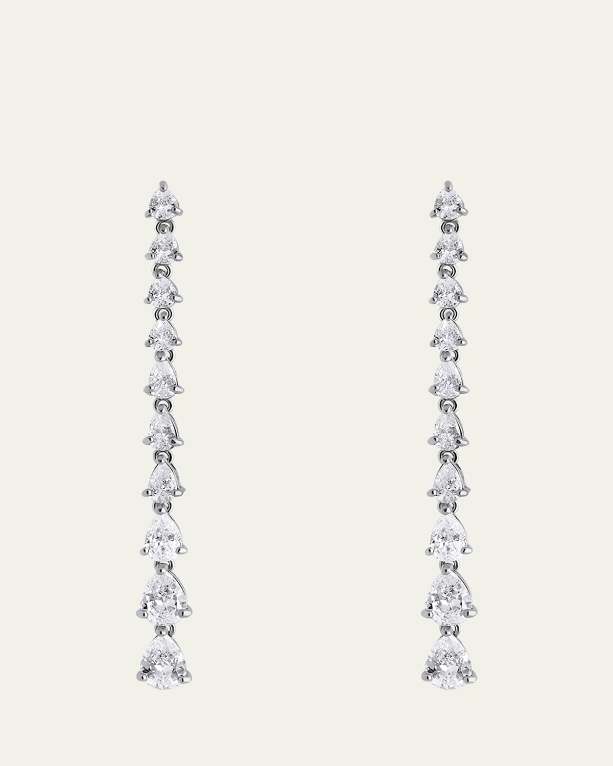 Sterling Silver Aria Drop Earrings with Cubic Zirconia
