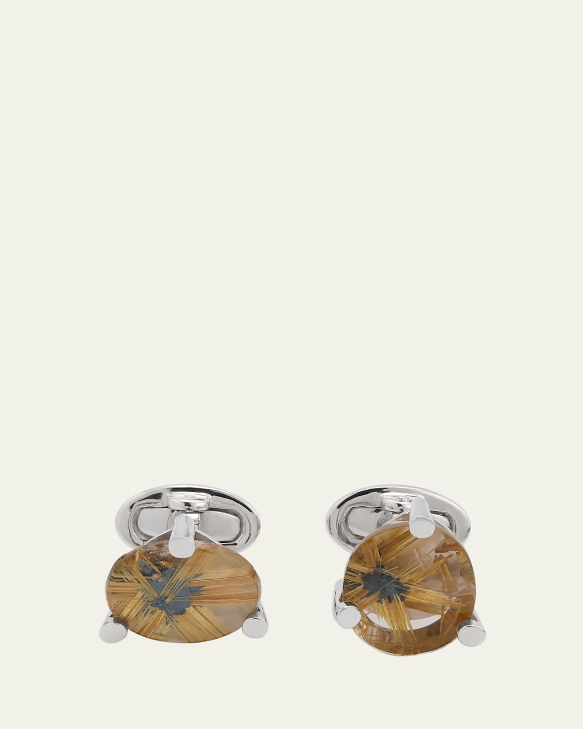 Men's Rutilated Quartz Cufflinks