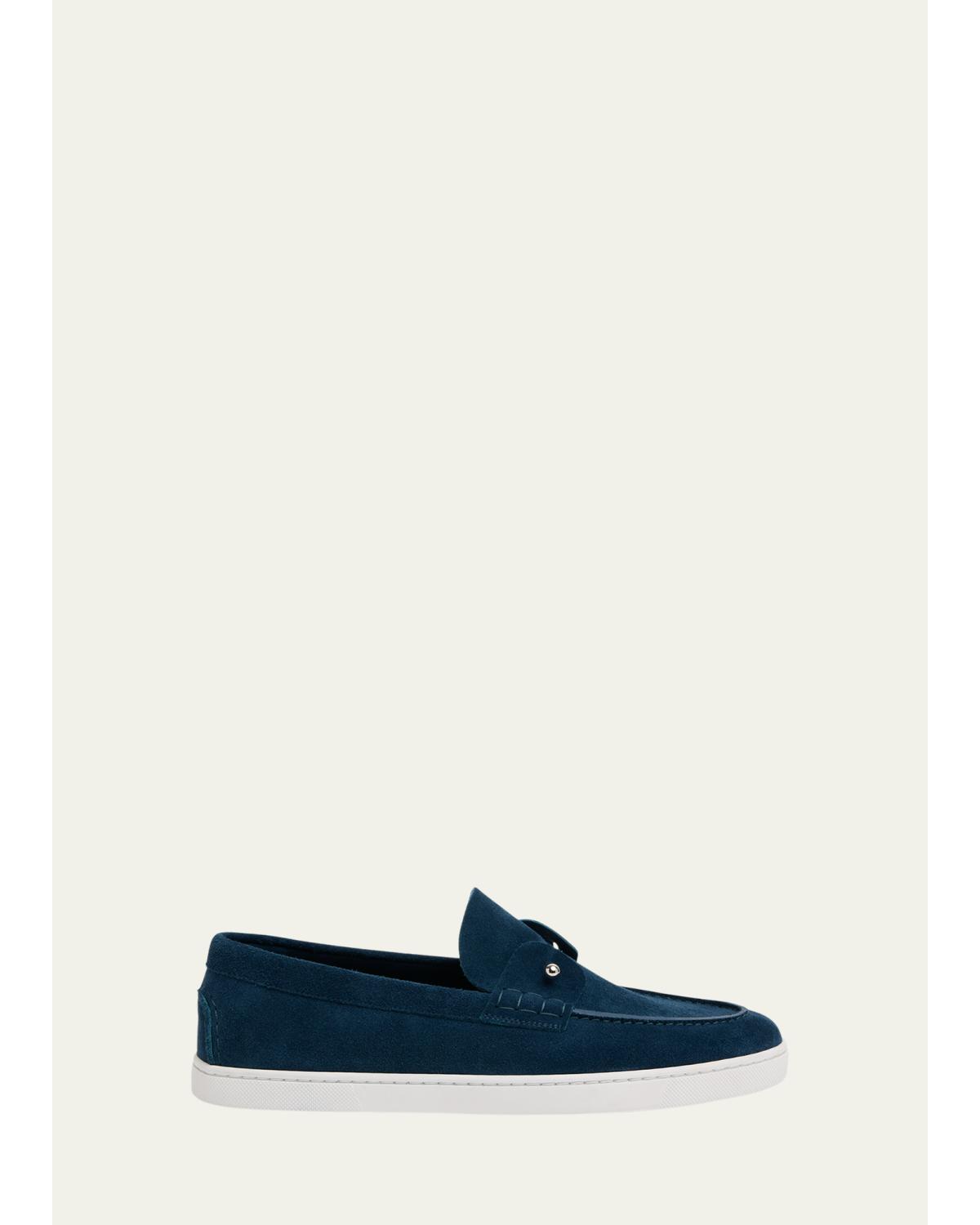 Men\'s Christian Louboutin OUR GEORGES chunky suede loafers size 43.5 made Italy Christian Louboutin Our Georges L - 1220440BK01 | REVERSIBLE main image 2