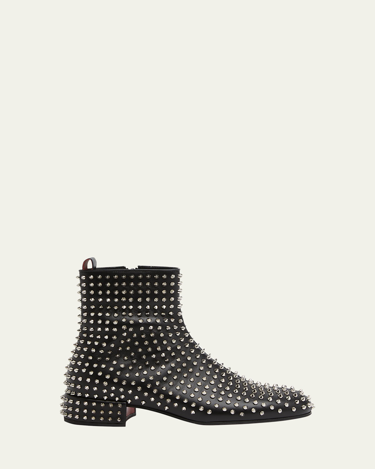 Red bottom boots with spikes shop