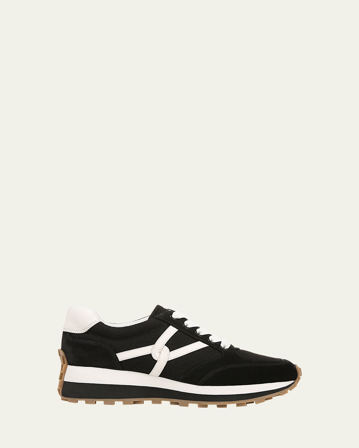Valentina Mixed Leather Retro Sneakers