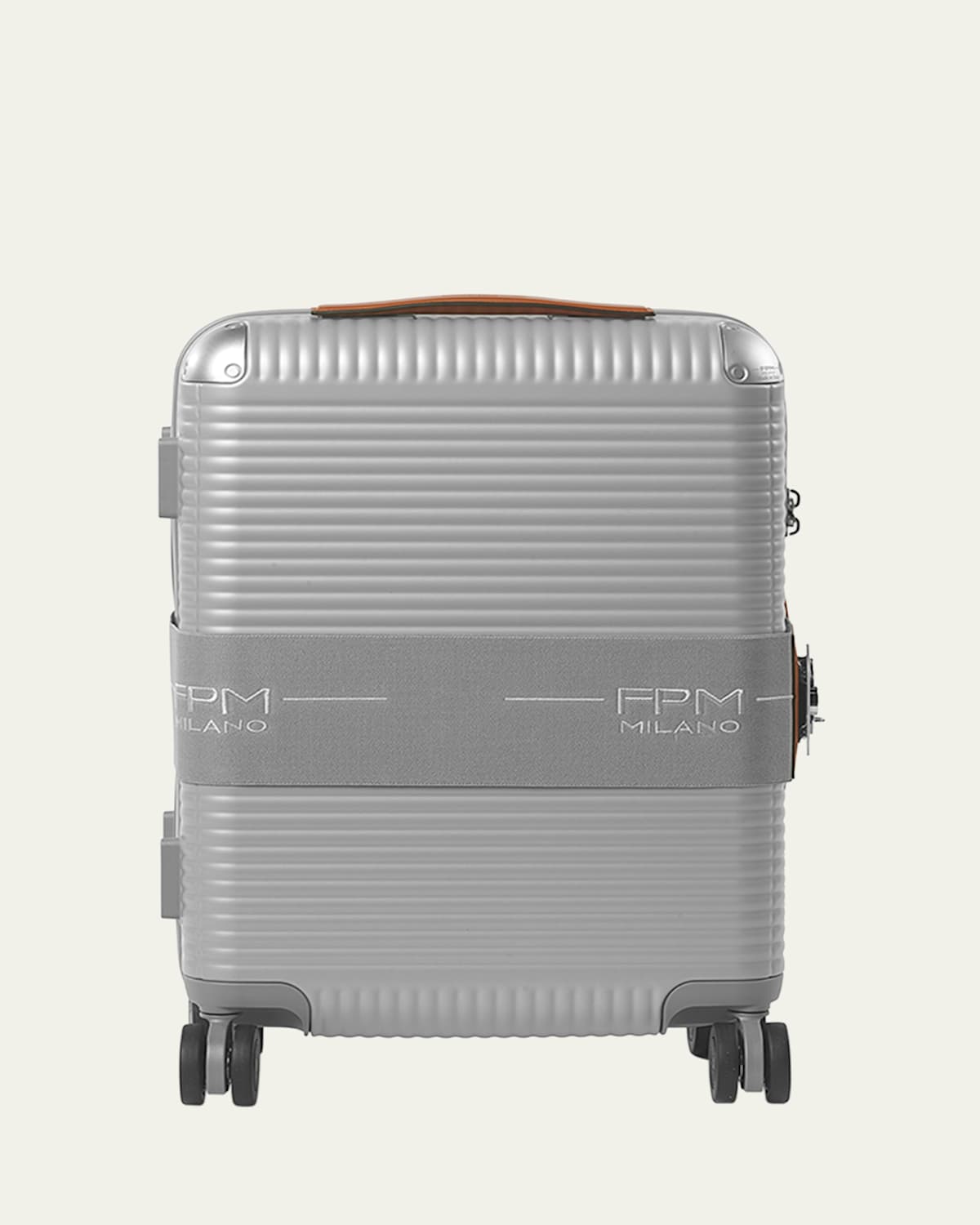 Fpm Milano Bank Zip Deluxe 27" Hardside Luggage In Glacier Grey