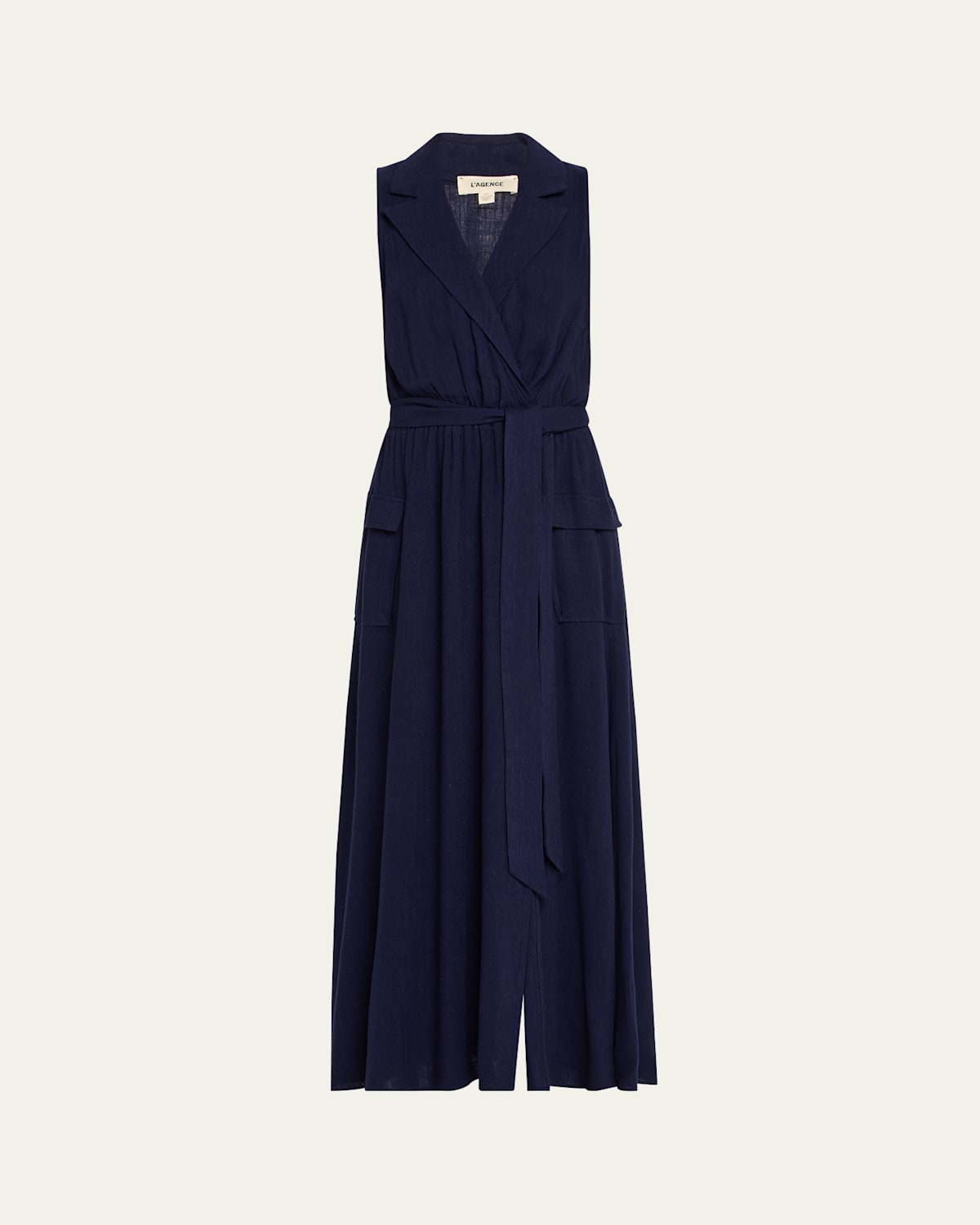 L Agence Mayer Military Maxi Dress
