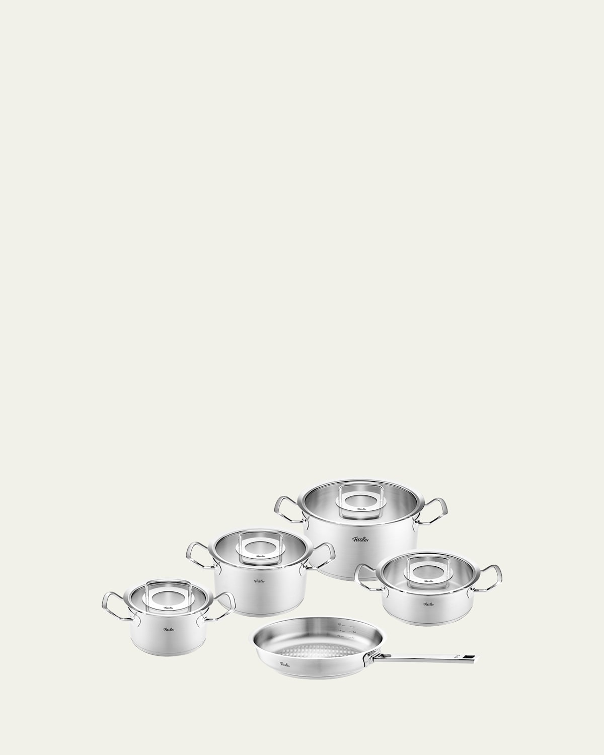 Original-Profi 9-Piece Cookware Set with Glass Lids