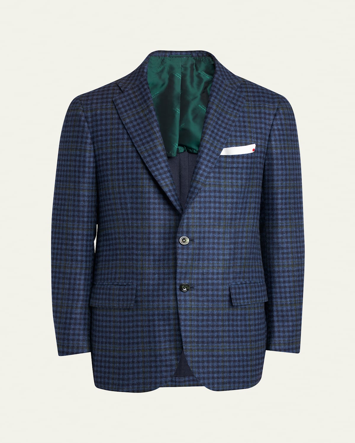 Men's Cashmere-Wool Check Sport Coat