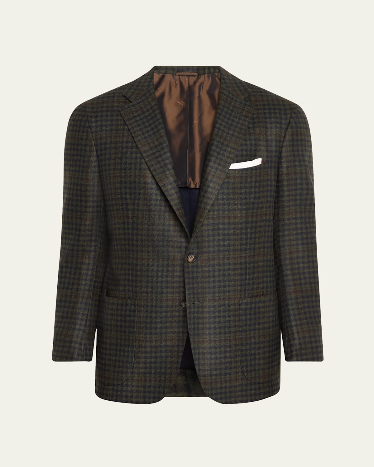 Men's Cashmere-Wool Houndstooth Sport Coat