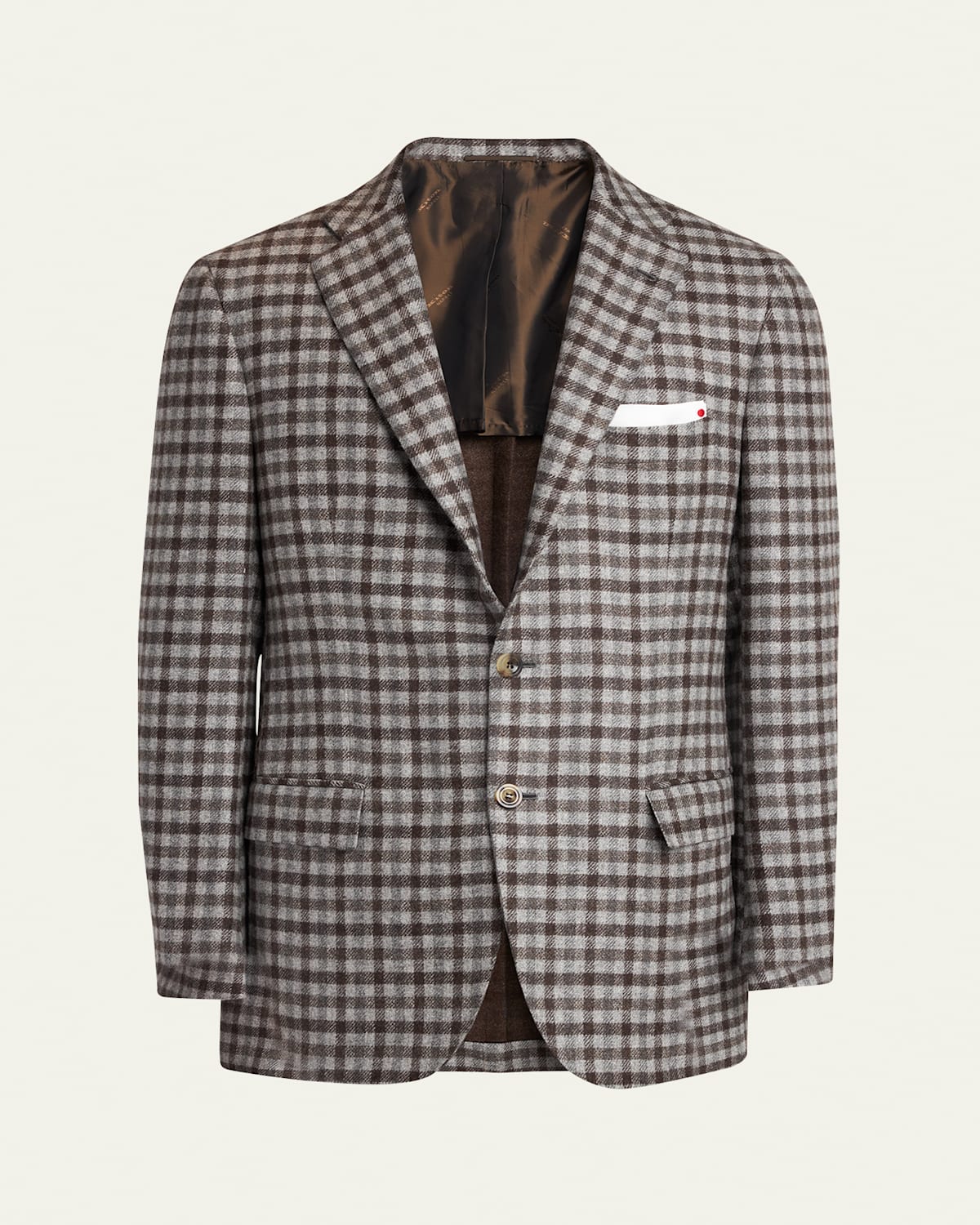 Men's Cashmere-Wool Check Sport Coat