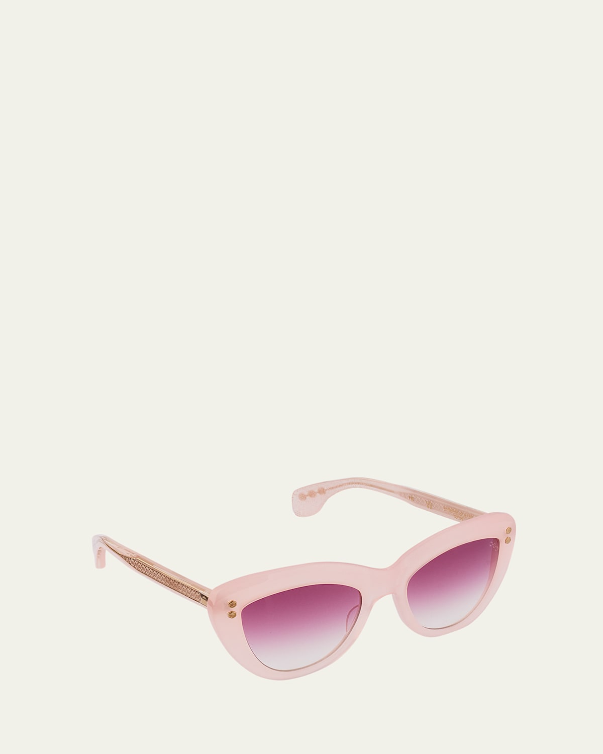 Hoorsenbuhs 24k Gold & Acetate Cat-eye Sunglasses In Pink