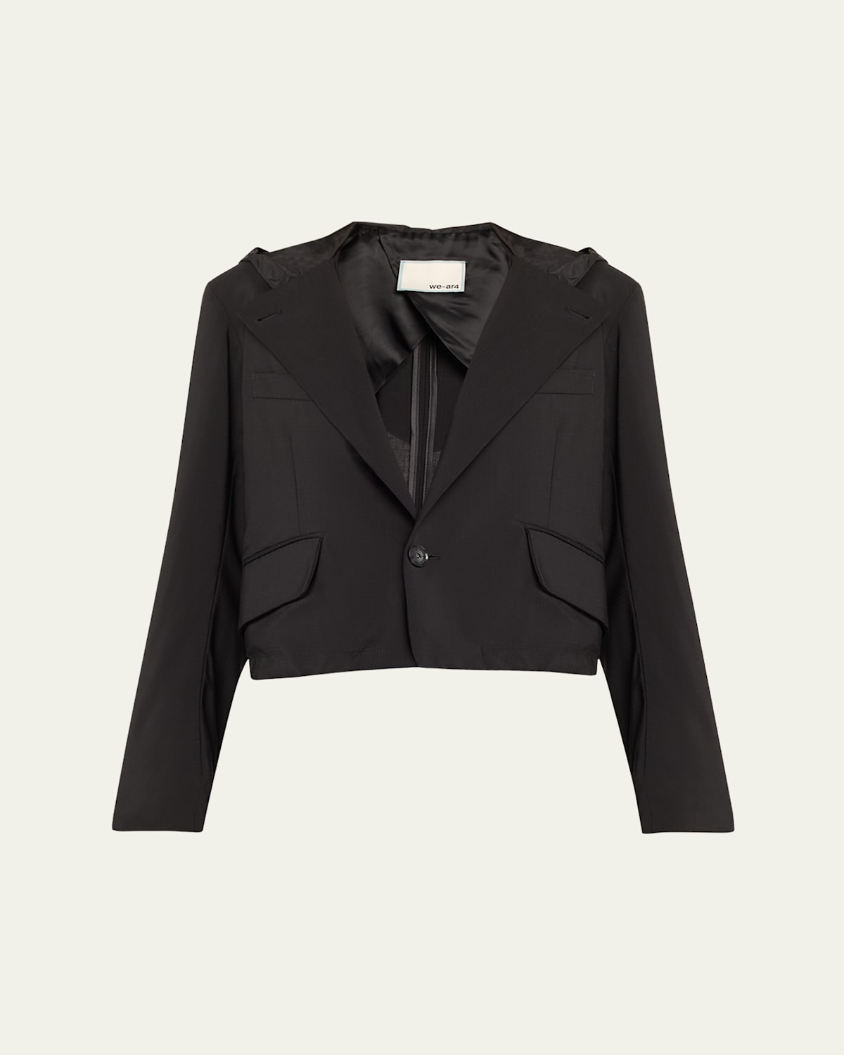 The Cropped Hooded Blazer