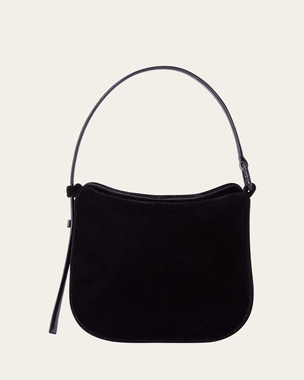 AKRIS ANNA MINI VELVET HOBO BAG 