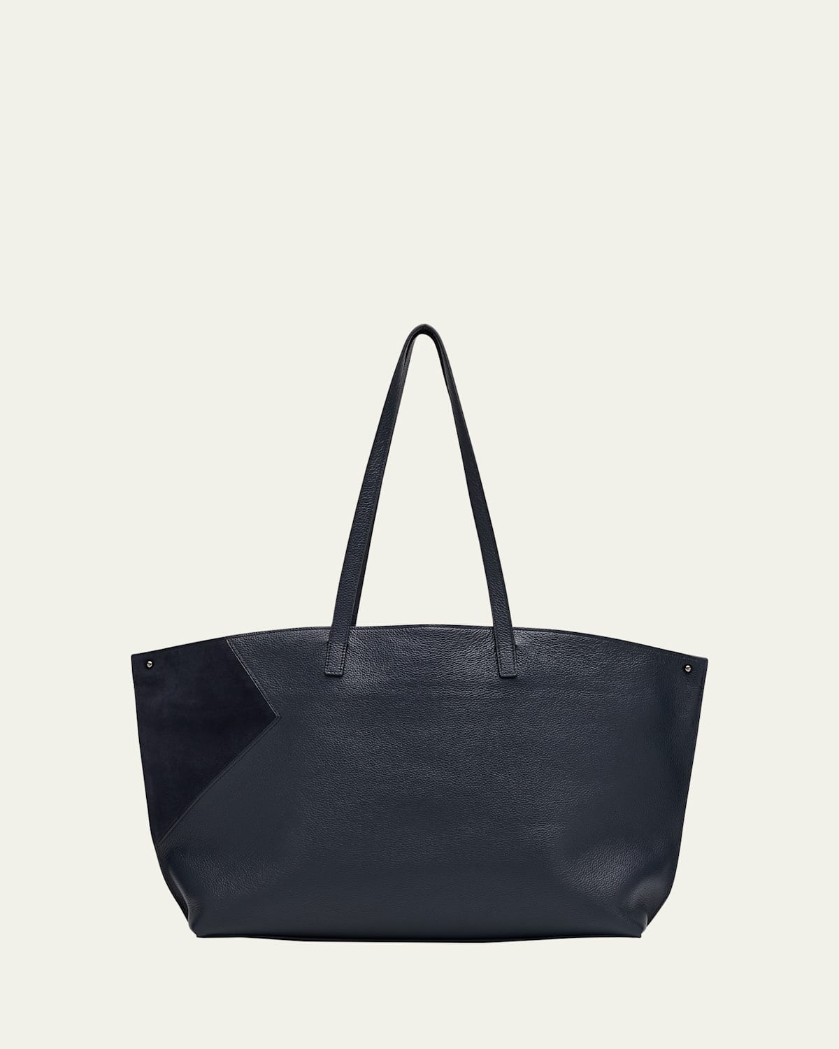 Akris Ai Medium Patchwork Leather Tote Bag In Blue