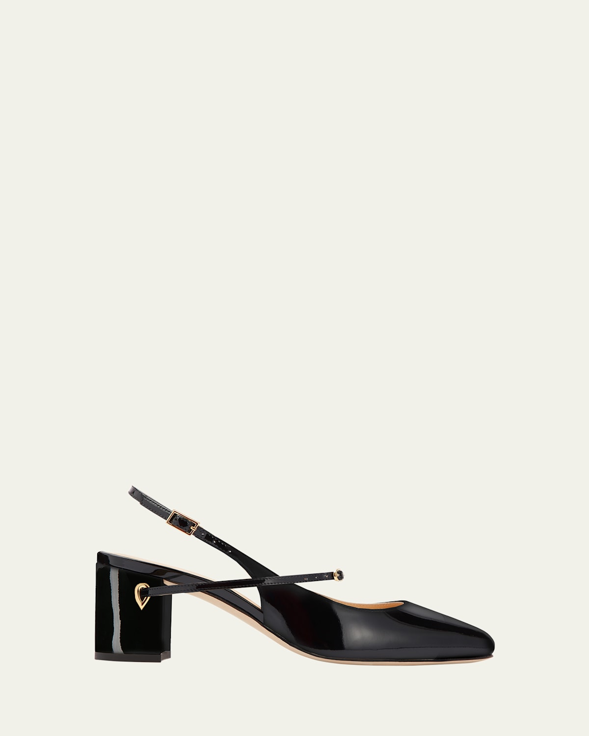 Mattia Patent Leather Slingback Pumps