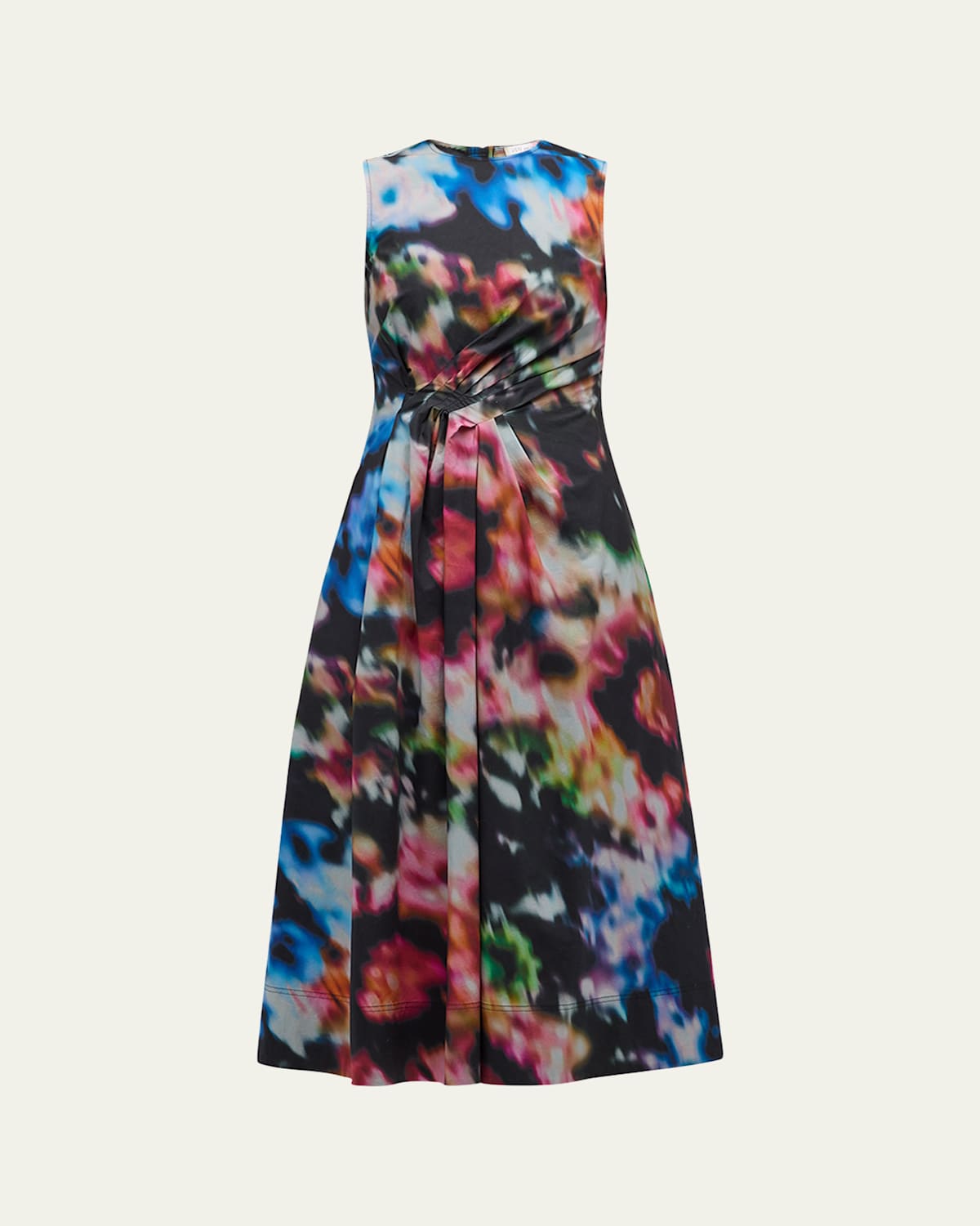 Ulla Johnson Davina Printed Cotton-poplin Midi Dress In Aura