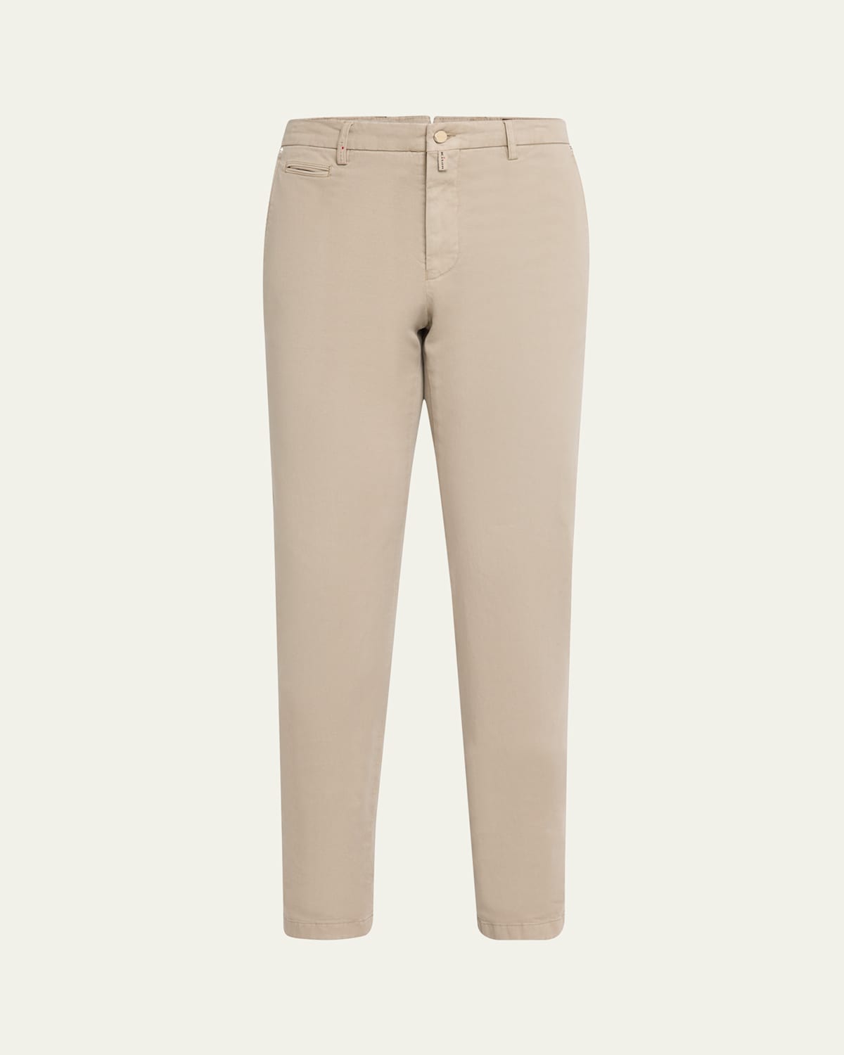 KITON MEN'S SOFT LYOCELL-COTTON TWILL PANTS 