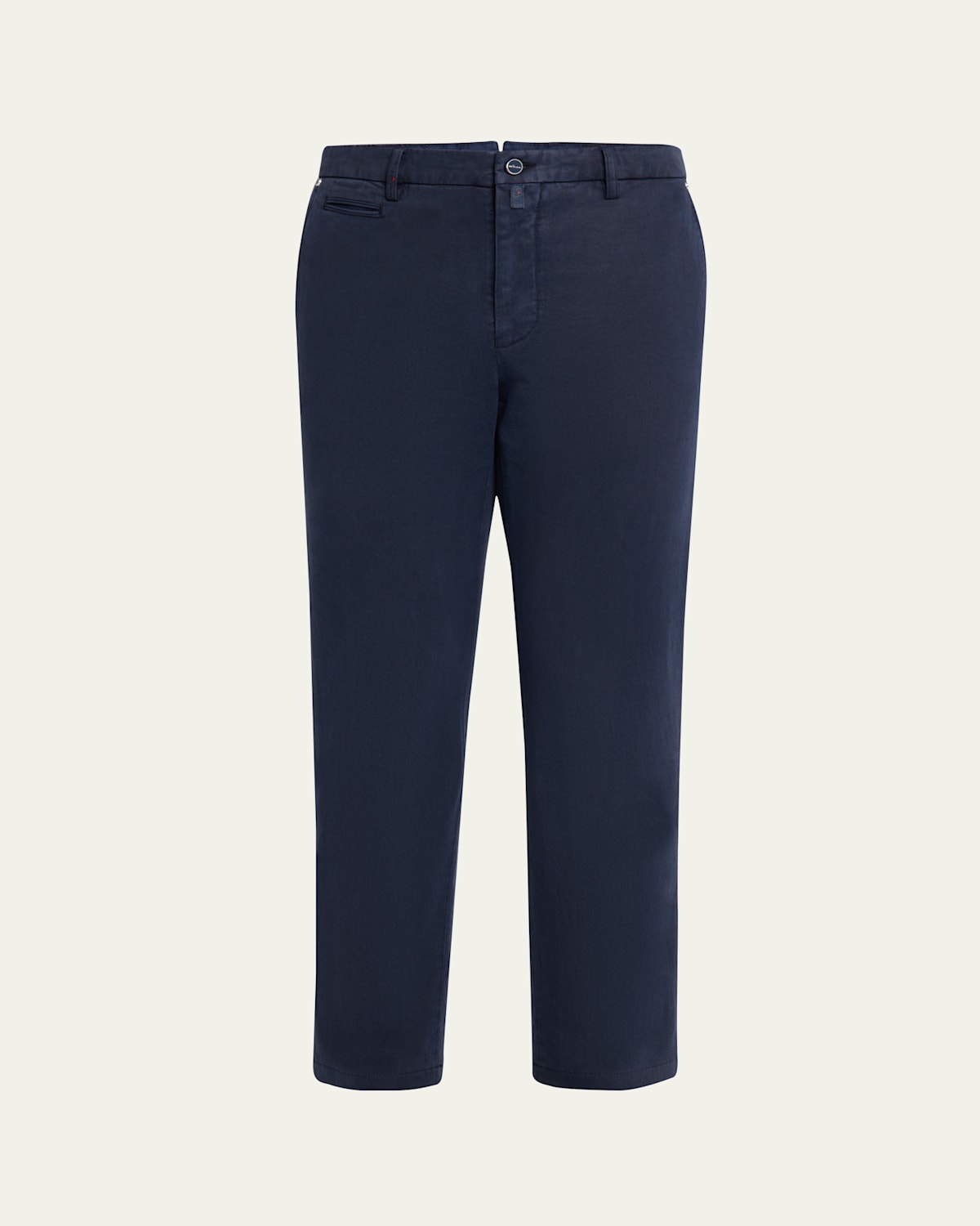 KITON MEN'S SOFT LYOCELL-COTTON TWILL PANTS 