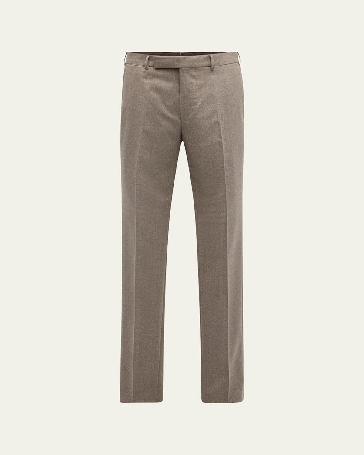 Zegna Men's Pure Wool Flat-front Pants In Md Brw Sld