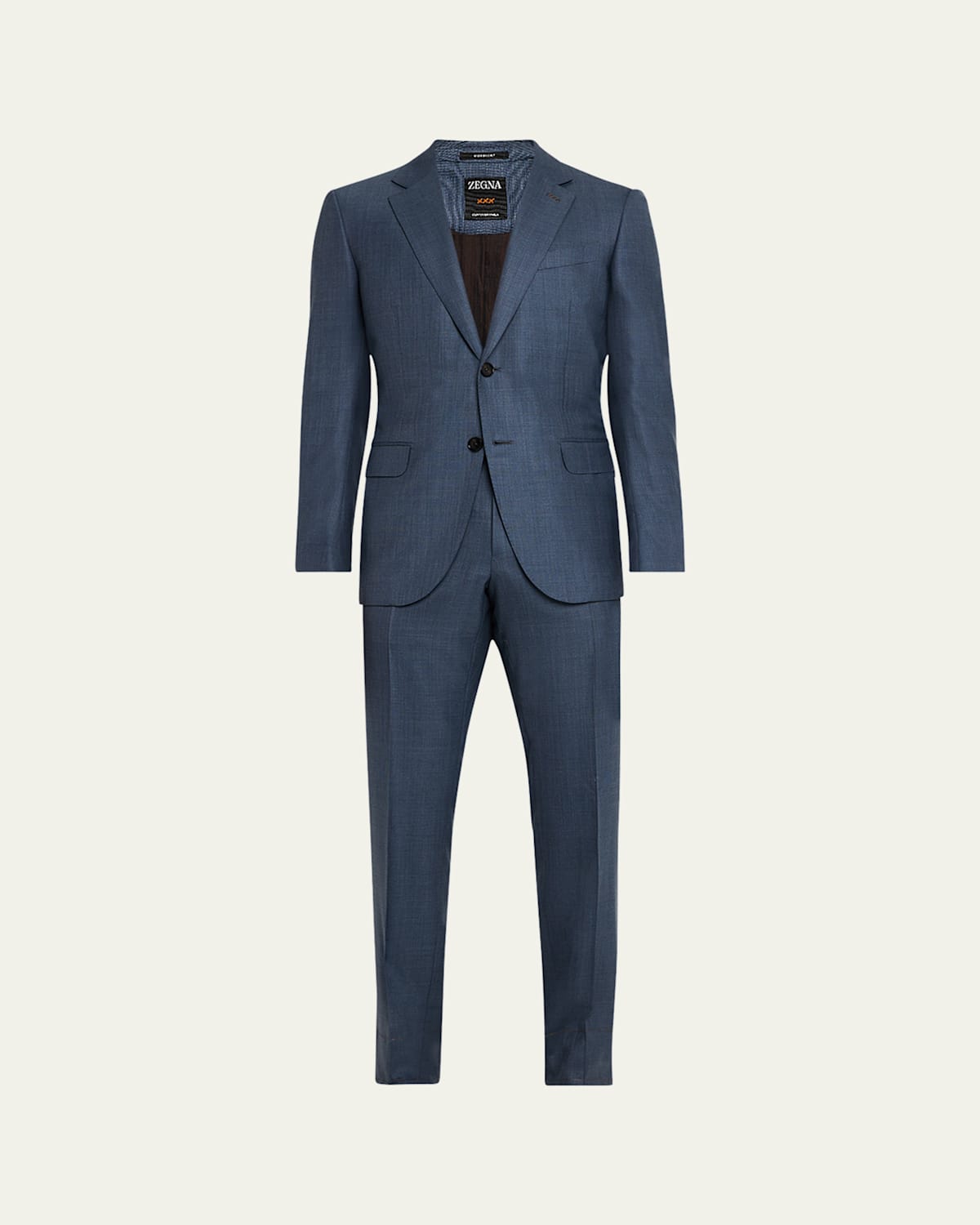 Zegna Men's Centoventimila Couture Suit In Md Blu Ck