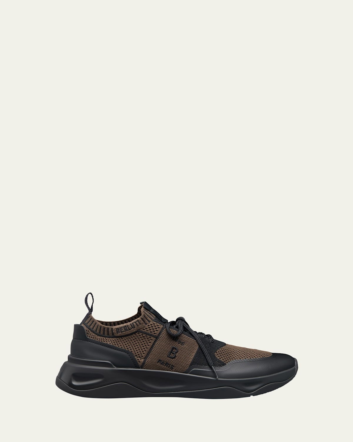 Men's Shadow Knit and Leather Runner Sneakers