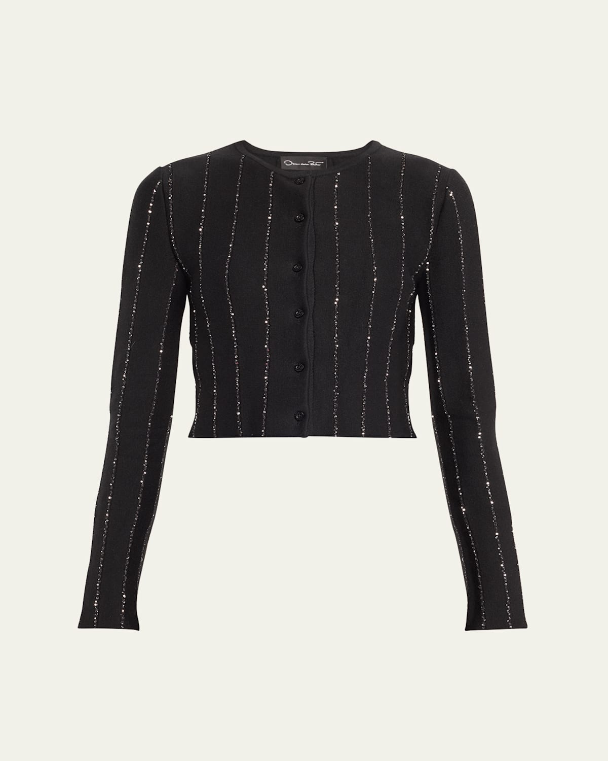 Long-Sleeve Sequined Cardigan