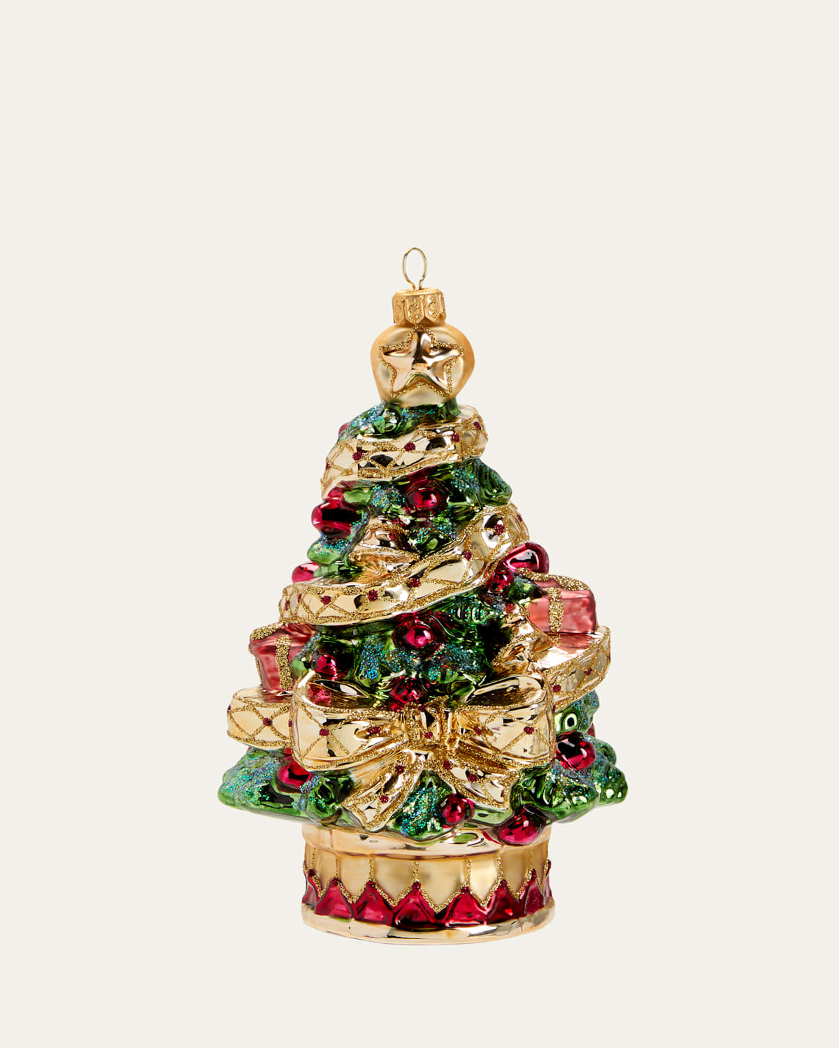 Christmas Tree with Ribbon Ornament