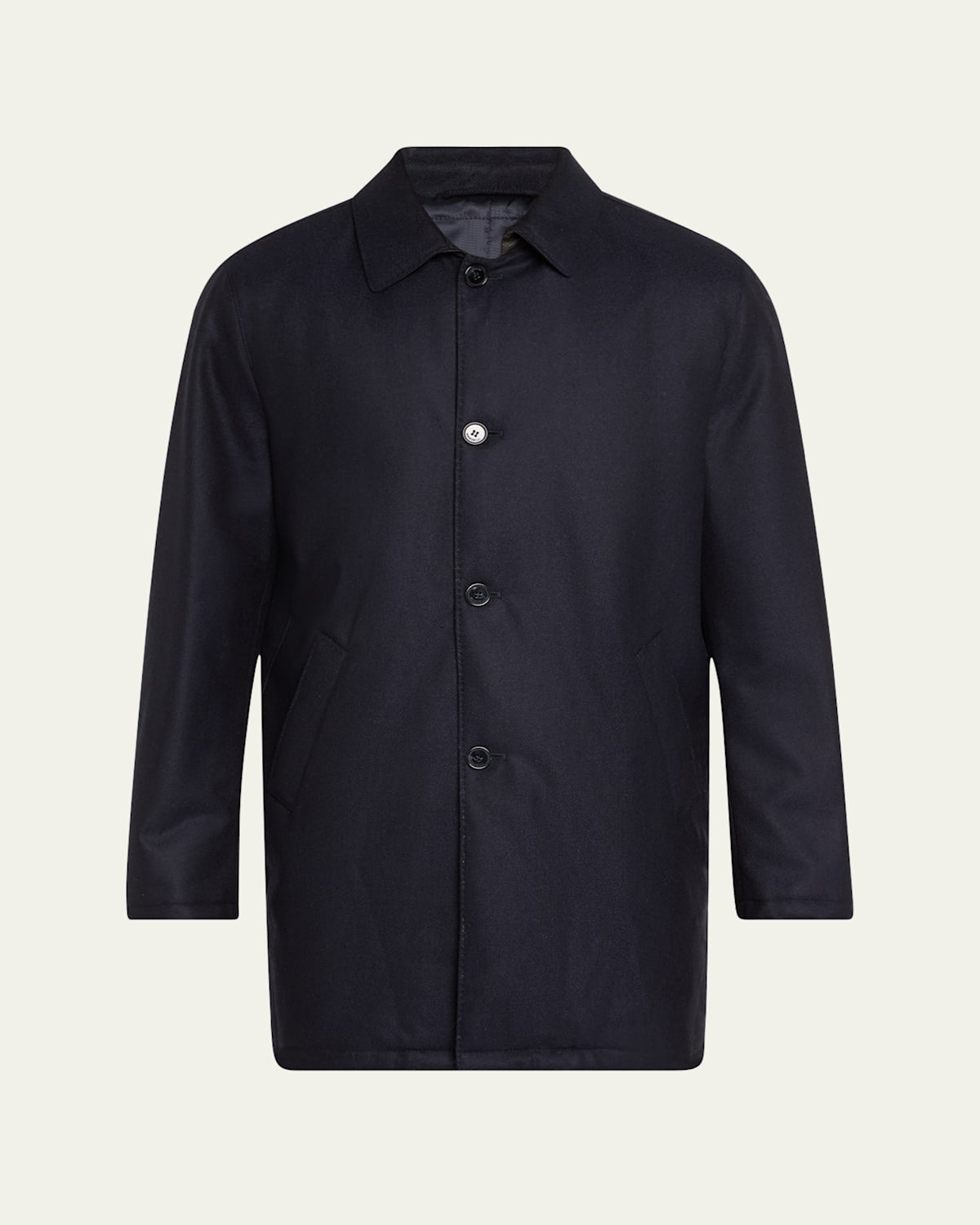 Men's Wool and Cashmere Overcoat
