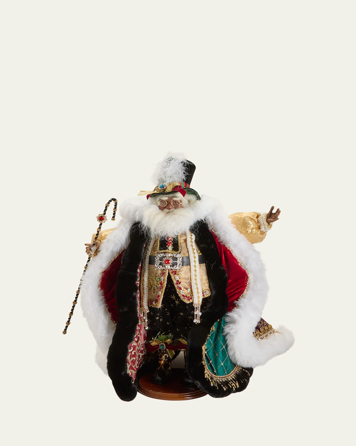 The Movie Star Black Santa Christmas Figurine