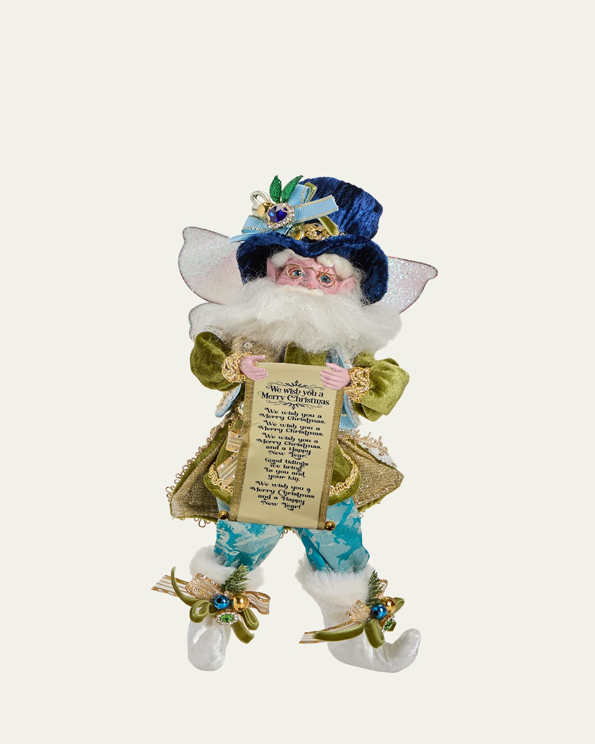 Small Caroling Fairy Christmas Figurine