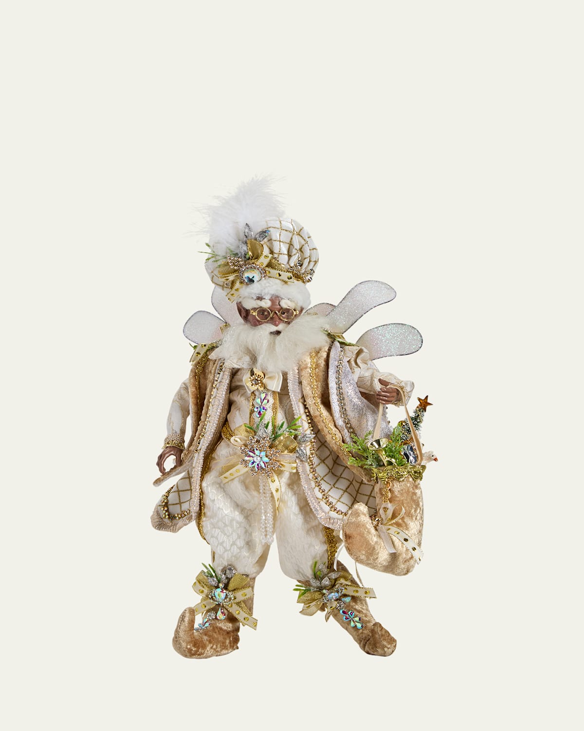 Black White Christmas Medium Fairy