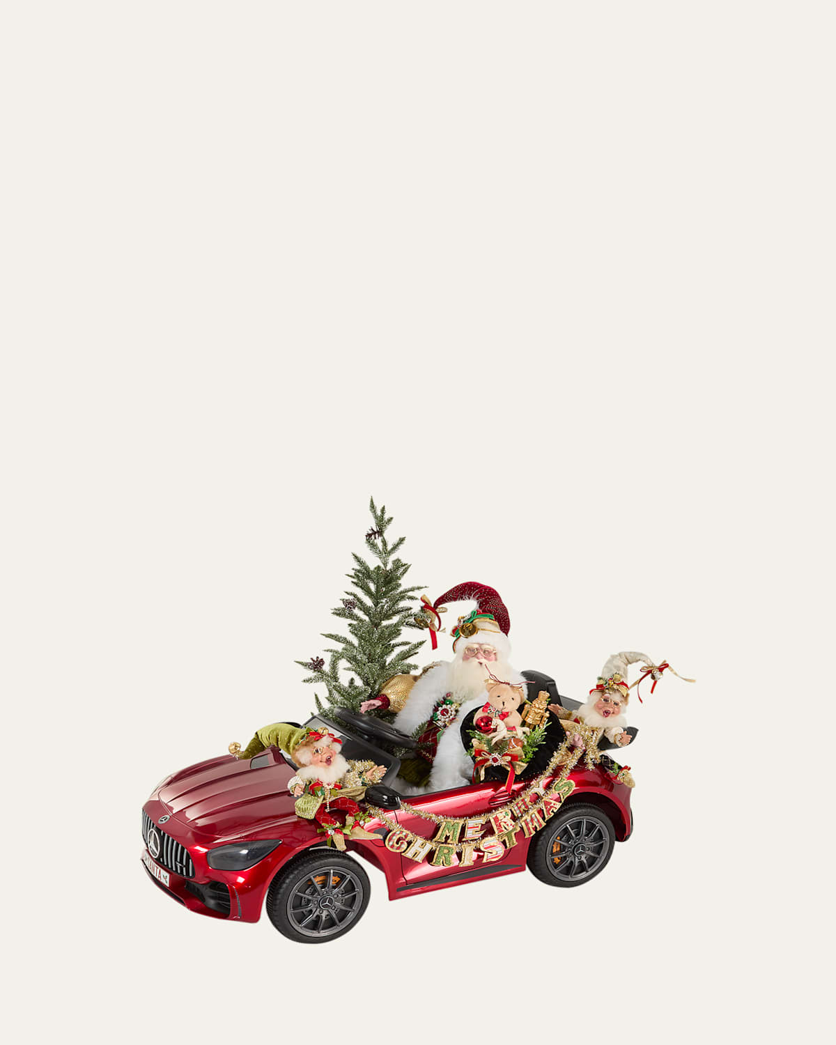Mark Roberts Santa's Hot Rod Christmas Decor