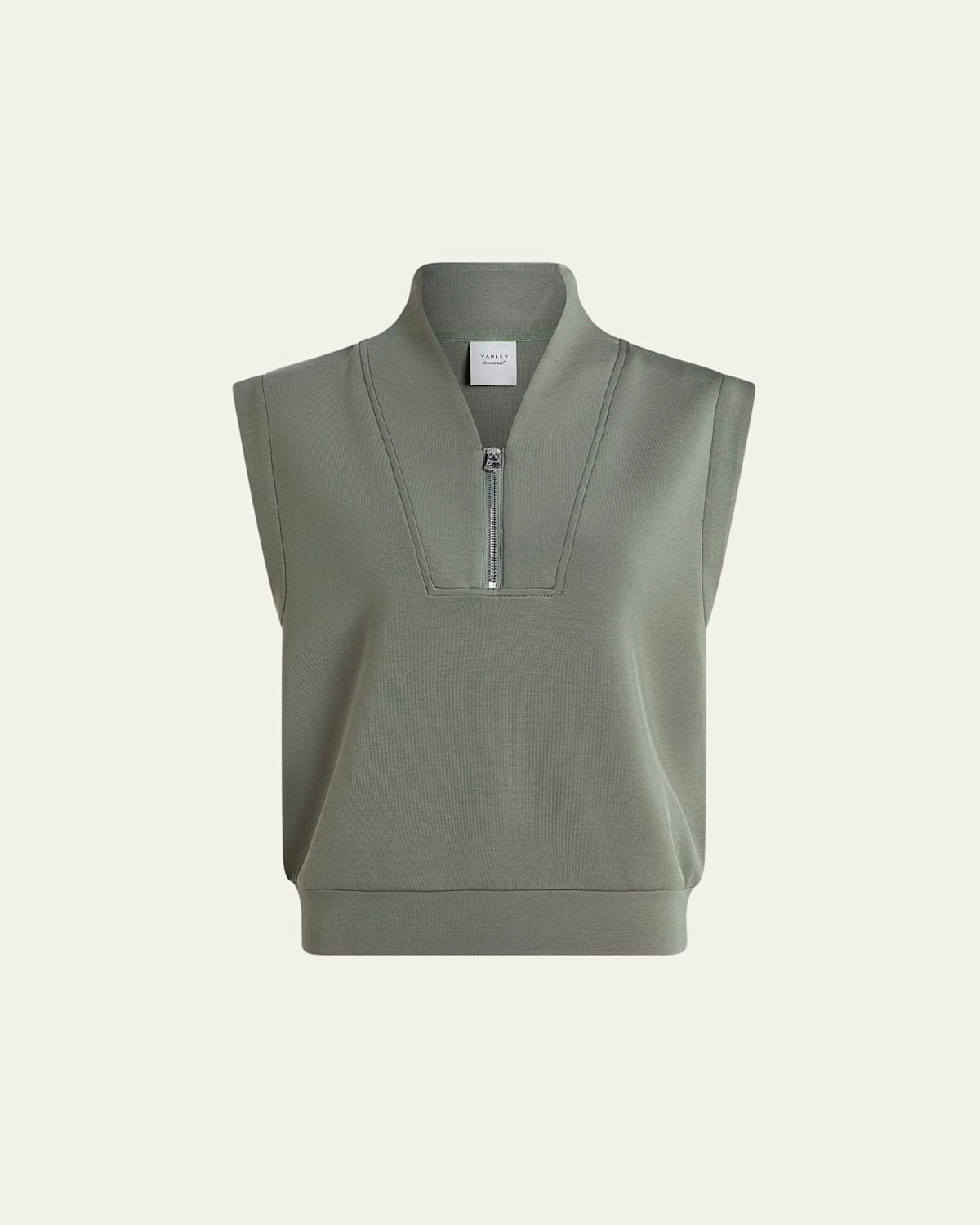 Loretta Half-Zip Sleeveless Sweatshirt