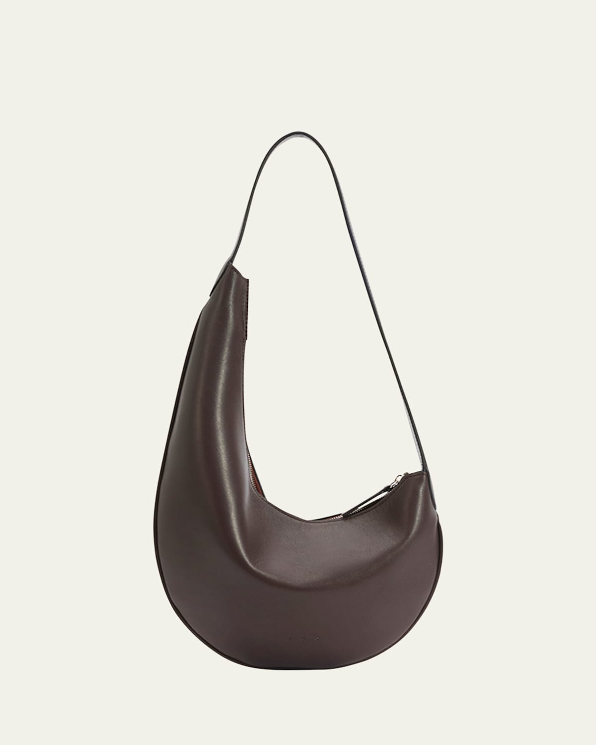 Lune Mini Zip Calfskin Hobo Bag