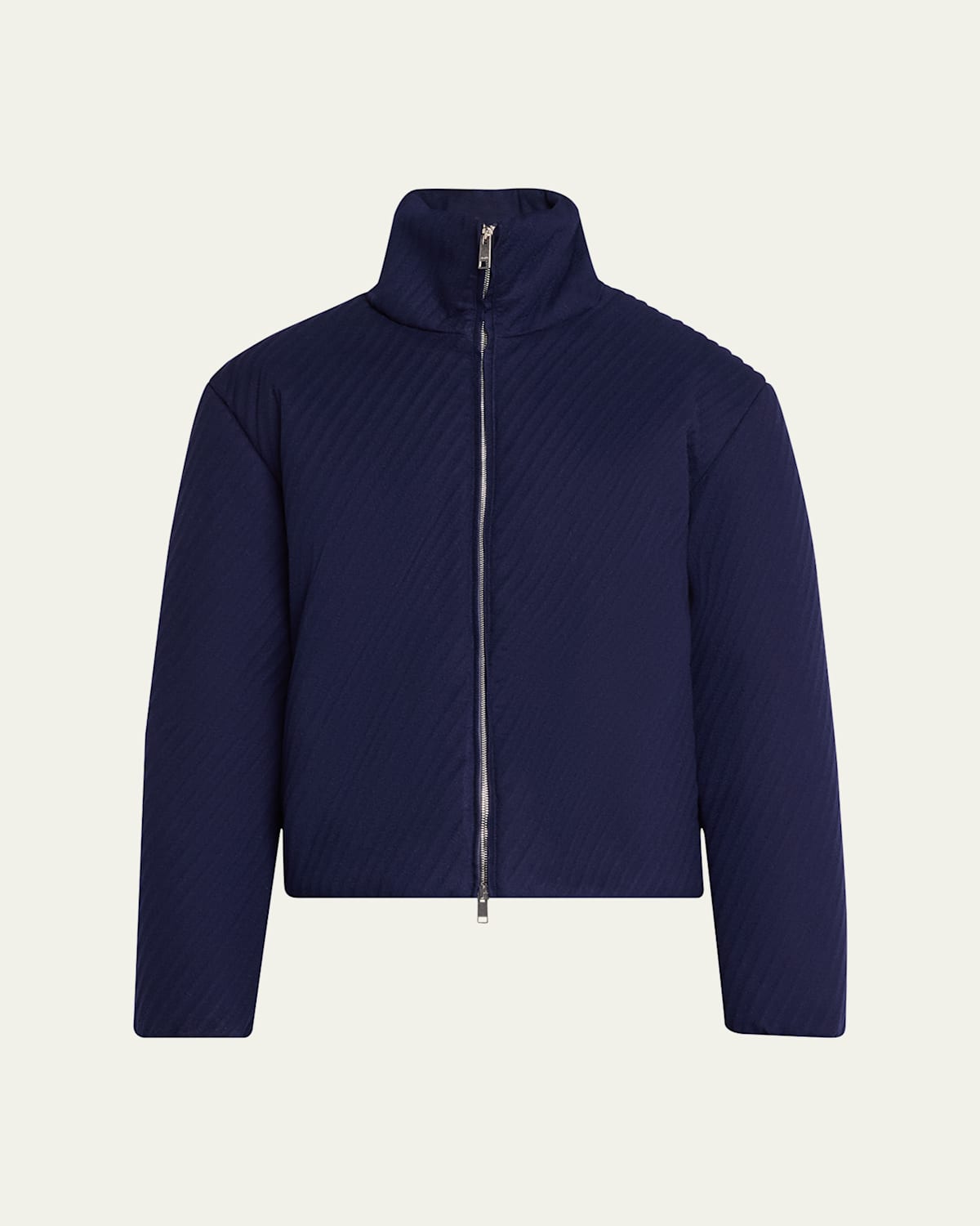 Shop Zegna Men's Oasi Cashmere Full-zip Blouson In Dk Prp Sld