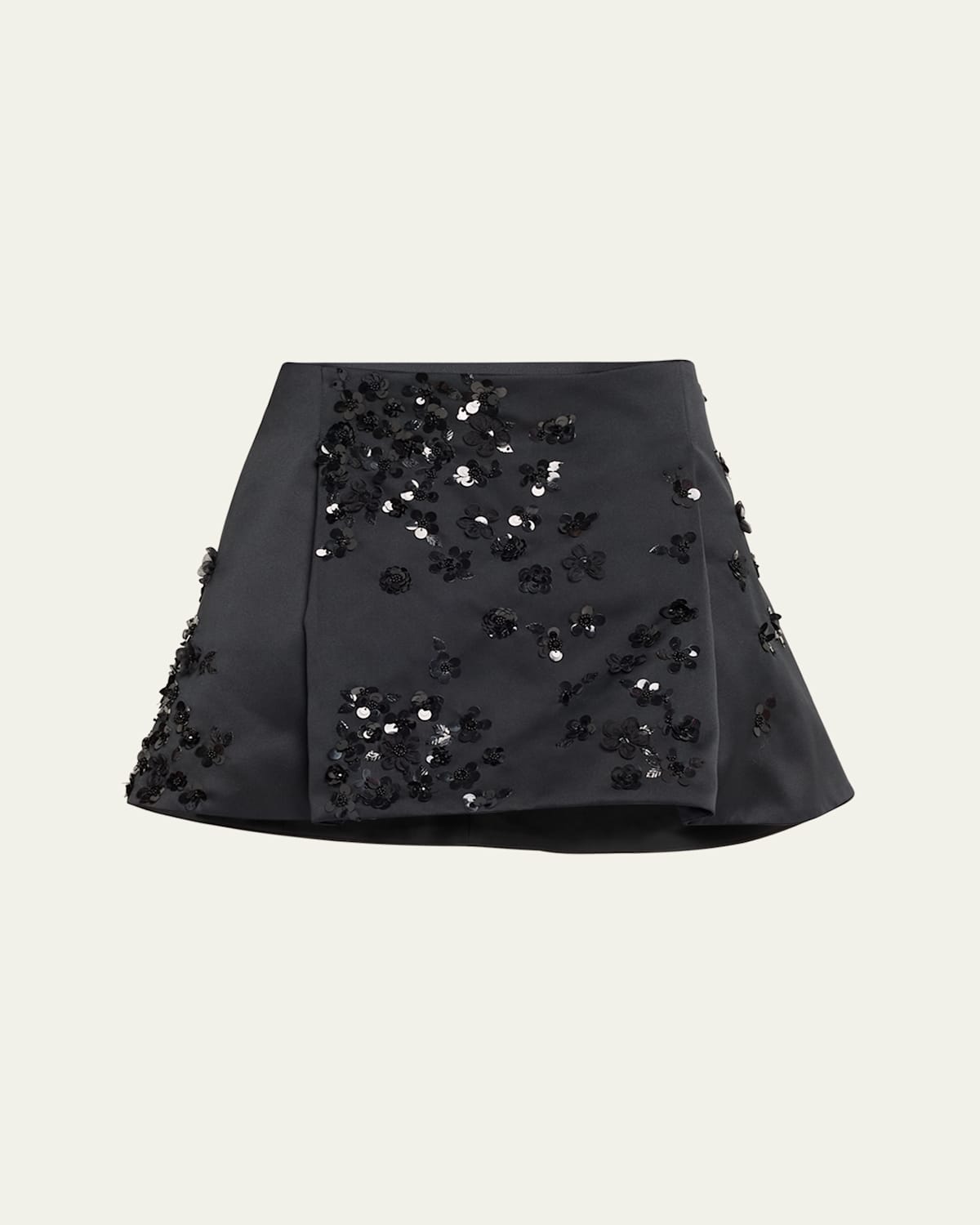 Sequined College Mini Skirt