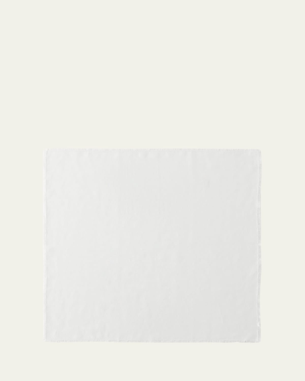 Le Reve D'anfu White Ruffles Linen Napkin In White