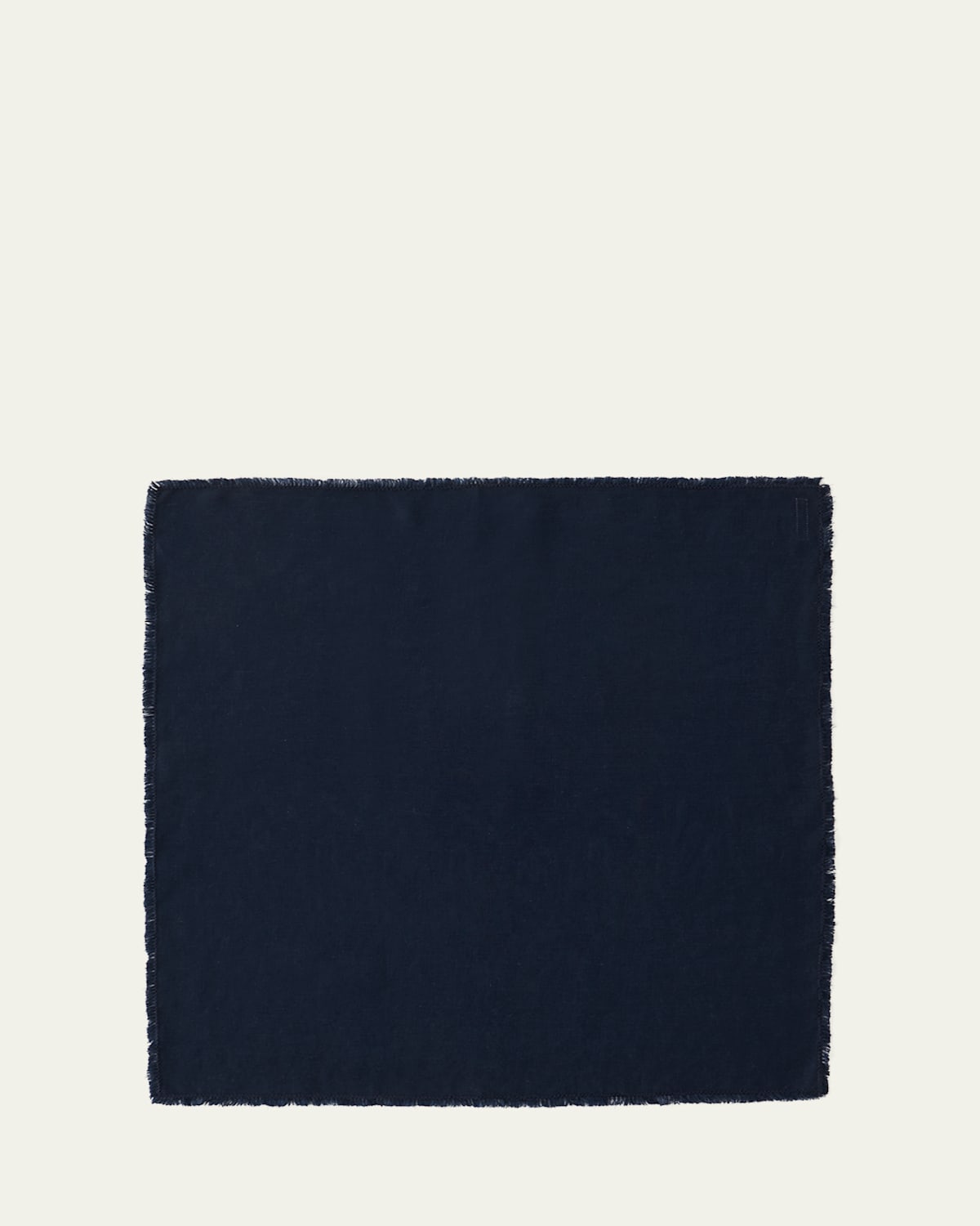 Le Reve D'anfu Ruffles Linen Napkin, 22" Square In Navy